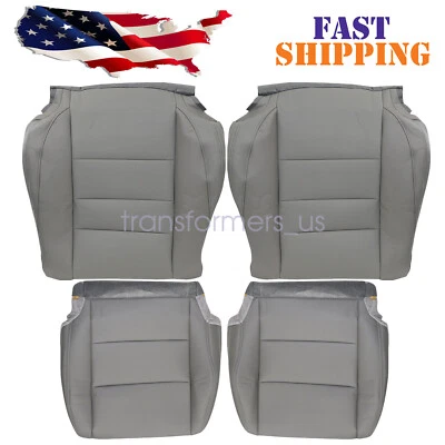 Cubierta de asiento delantera inferior y superior gris apta para Honda Accord 2008 2009 2010 2011 2012 Foto 1 de 4