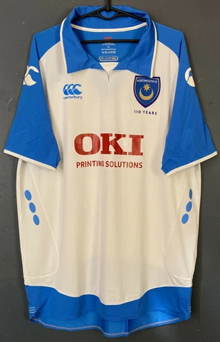 MEN CANTERBURY FC PORTSMOUTH 2008/09 POMPEY SOCCER FOOTBALL SHIRT JERSEY SIZE XL Cover