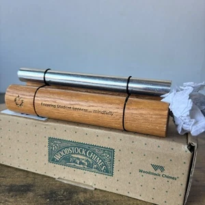 Woodstock ZENERGY WIND CHIME, Solo Silver Rod, Solid Ash Wood, Mallet Brand New! - Picture 1 of 16