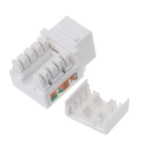CAT6 Network Module Information Socket RJ45 Connector Adapter Keystone Jack Hot - Photo 1/7