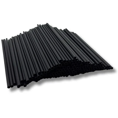 1.000 Stk Mehrweg Trinkhalme Strohhalme JUMBO schwarz 240x8mm Wiederverwendbar - Bild 1 von 4