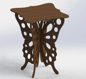 Vectors DXF Files Butterfly Table For CNC Router And Laser Aspire ArtCAM VCarve - Picture 1 of 6