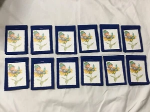 Dozen Felt Cover Elf in a Sunflower Bridge Score Card 3 Table Tally - Picture 1 of 4