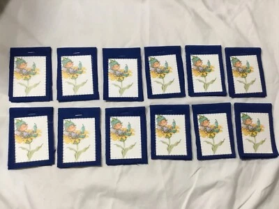 Dozen Felt Cover Elf in a Sunflower Bridge Score Card 3 Table Tally - Image 1 of 4