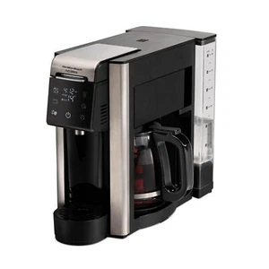 5-in-1 Coffee Maker Single Serve Carafe Auto Brew Touchscreen 12 Cups Iced Hot - Picture 1 of 9