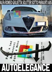 ALFA ROMEO GIULIETTA SPOILER BAJO PARACHOQUES DELANTERO DIVISOR ABS NEGRO - Imagen 1 de 12