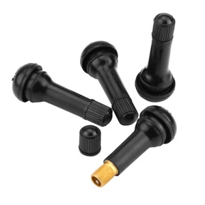 Voiture 4pcs TR414 Pneu Tubeless Snap Valves Roue Caoutchouc Tige avec Capuchons - Bild 1 von 12