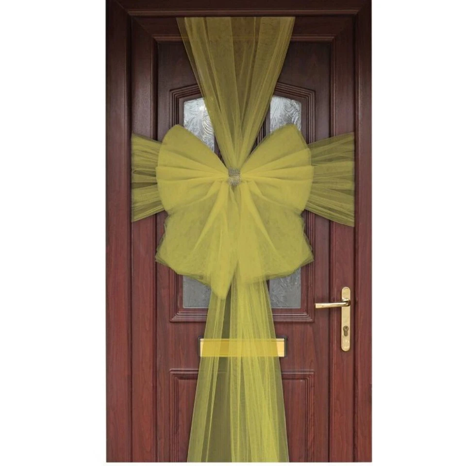 Gold Door Bow: Door Decoration - Image 1 of 1