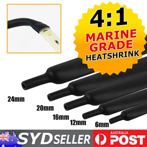 Glued Inside 4:1 Heat Shrink Marine Automotive Harness Wire Wrap Cover Irregular - Picture 1 of 12