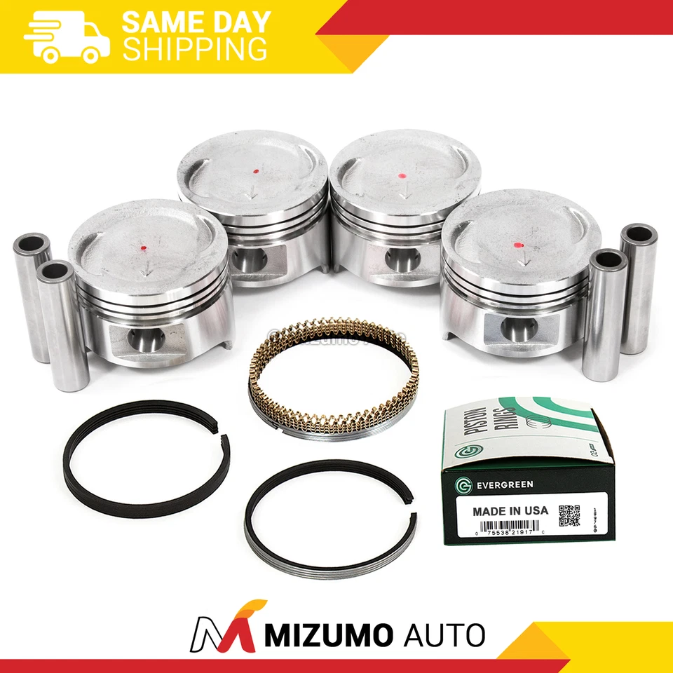 Pistones con anillos aptos para 86-95 Suzuki Samurai Swift Sidekick 1.3L G13A G13AB Foto 1 de 4