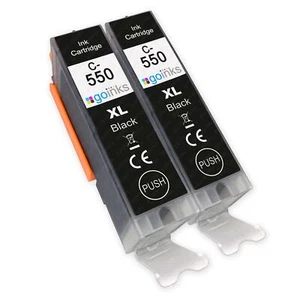 2 Schwarze (PGI) Tintenpatronen für Canon PIXMA iP7200 iX6850 MG5650 MG5450S - Bild 1 von 5