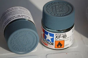 Tamiya Peinture Pot 10ml XF18 Bleu moyen - Photo 1/1
