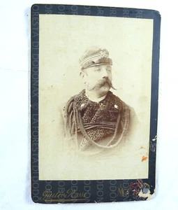 ANTICA FOTOGRAFIA FOTO MILITARE DIVISA UNIFORME SPENCER 86 FANTERIA UMBERTO I - Picture 1 of 2