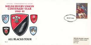 GB Welsh Rugby Union Cover No. 3 All Blacks WRU Newport 1980 (42962) - Picture 1 of 1