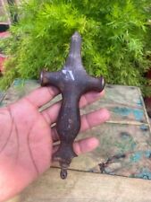Antique Old Iron Hand Forged Mughal Period Sword Hilt Tulwar Hilt Damaged 