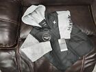 Hurley X Boys Cozy Sweater Knit Jacket Vest Size 7 100% Polyester Black/Gray