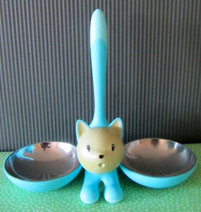Alessi Tigrito MMI09, Blau, Fress-, Trink-, Napf für Katzen, Design Miriam Mirri - Bild 1 von 11