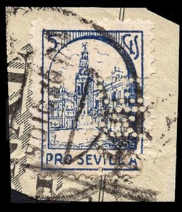 Sevilla - Em. Local Nacional - Perforado "B.I.I.C" Banco - Bild 1 von 1