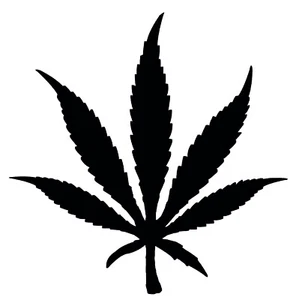 Hoja de cáñamo Mary Jane de acero de 3 mm 20 cm-100 cm decoración reggae Bob Marley Ganja - Imagen 1 de 6