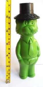 Antique Plastic Green Empty Bottle / Toy Cat - Picture 1 of 11