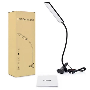 Flexible 48LED Tisch-Leuchte Touch Leselam LED Klemmleuchte Leselampe Buchlampe - Bild 1 von 12