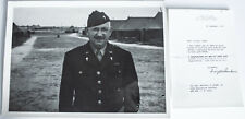 WWII Photo Lt. Col. Marshall Brown 12th Evac Hosp W/ Dwight D. Eisenhower Letter