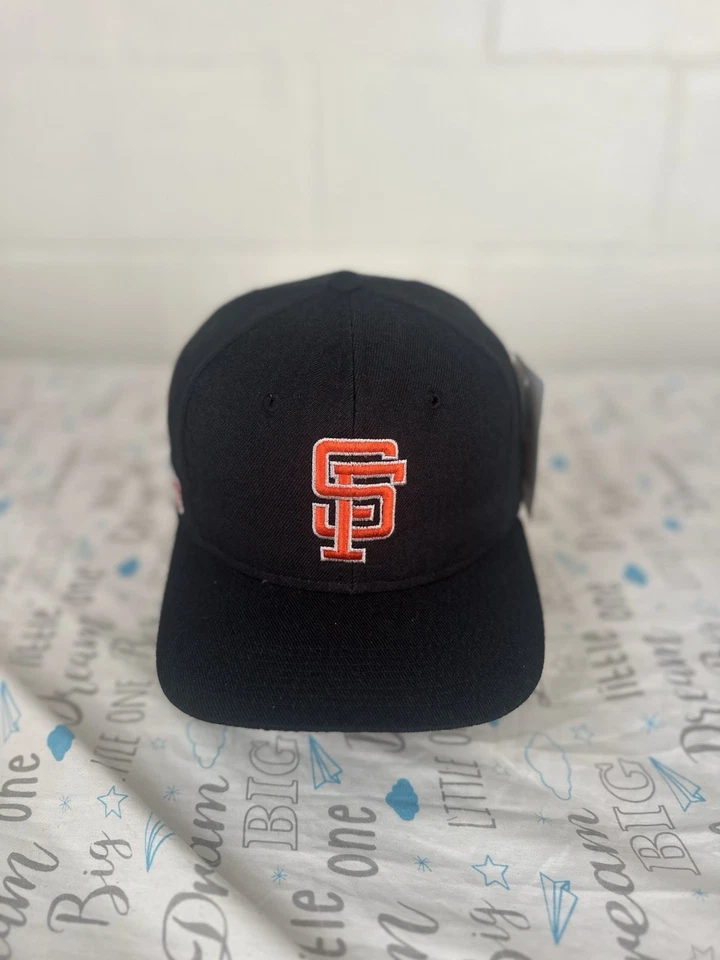 Vintage San Francisco Giants Hat Snapback Sports Specialties Black Youngan SF DS - Image 1 of 4