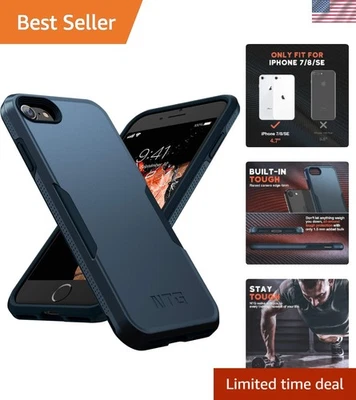 Capa resistente azul à prova de choque para iPhone SE/7/8 - Imagem 1 de 4