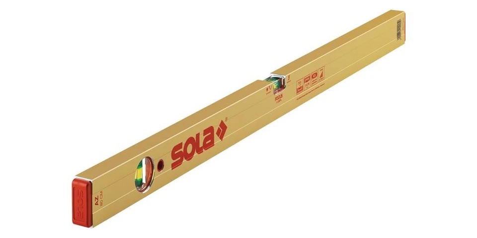 sola Wasserwaage AZ 80 cm Aluminium gold 0,5 mm/m - Bild 1 von 1