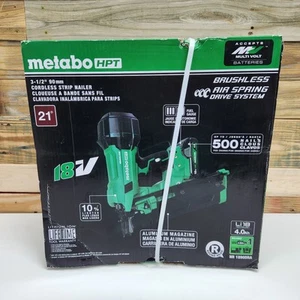 Clavadora de marcos de tira de plástico inalámbrica Metabo HPT NR1890DRAM 18V Li-Ion 21° nueva - Imagen 1 de 7