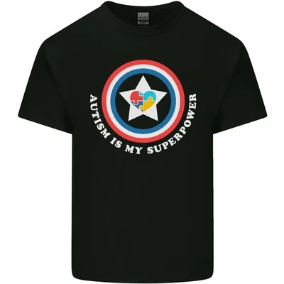 Autism Is My Superpower Autistic Kids T-Shirt Childrens - Image 1 of 4