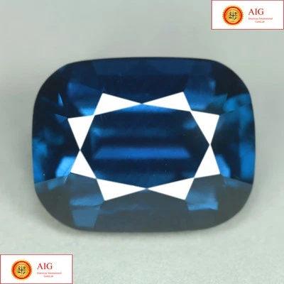 10,23 Cts_Certificado AIG_100 % Natural Sin Calentar Azul COBALTO GRANDE Espinela_Sri Lanka Foto 1 de 4