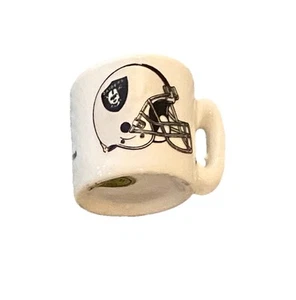 Vintage Mini NFL Keramik 1" Kaugummitasse Los Angeles Las Vegas Oakland Raiders Logo - Bild 1 von 4
