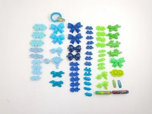 Vintage SnapTight Blue Green Barrette Lot Hair Clips 80s 90s Goody  - Picture 1 of 5