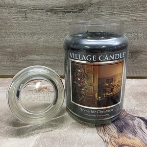 Vela Village Casa de Navidad para Tarro de Velas Perfumadas Grande Doble Mecha EE. UU. Raro - Imagen 1 de 8