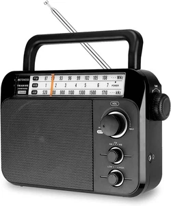 TR604W AM FM NOAA Radio, Portable Emergency Weather Radios with Best Receptio... - Picture 1 of 9
