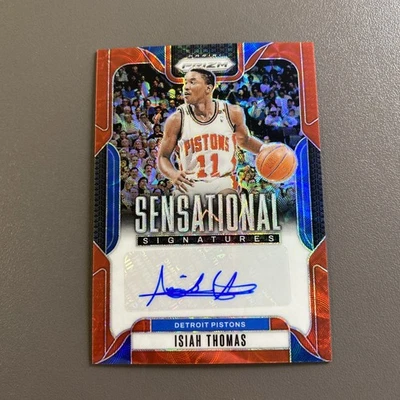 Prizm Isiah Thomas Red Choice Sensational Signatures 2024-25 automático  Foto 1 de 2
