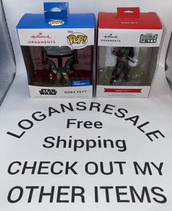 Hallmark Ornamento Boba Fett Star Wars Adorno de Navidad y Funko Pop Lote 2 F/SH - Imagen 1 de 9