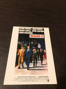 UNPOSTED  MOVIE 4 X 6 POSTCARD - FRANK SINATRA - DEAN MARTIN - OCEANS 11 - Picture 1 of 2