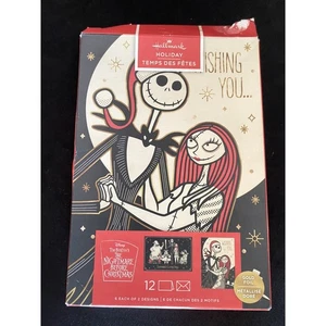 Tarjetas Hallmark Pesadilla antes de Navidad Jack y Sally Felices Fiestas LEER - Imagen 1 de 4