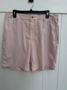 NWT Walter Hagen Golf Shorts Men’s 35 Performance 11 Flat Front 9” Inseam Pink - Picture 1 of 5