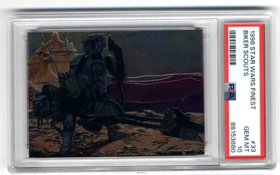 1996 Star Wars Finest BIKER SCOUTS Imperials #33 PSA 10 Gem Mint - Image 1 of 3