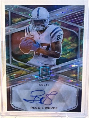 Reggie Wayne Auto #’d /75 2024 Panini Spectra Signatures #SIG-RWE Colts (AU) - Image 1 of 2