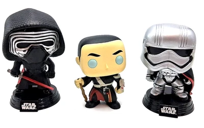 Funko Pop! Star Wars #60 Kylo Ren Capitana Phasma #65 Chirrut Imwe #140 Lote Suelto Foto 1 de 4