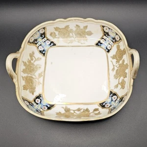 Nippon Noritake Handpainted Handled Bowl Dish 1911-1921 - Picture 1 of 4