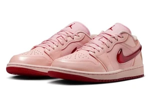NEW Nike Air Jordan 1 Low SE Patent Valentines Day Women AJ1 HF3174-600 8.5,10.5 - Picture 1 of 5