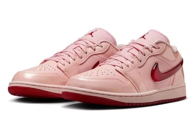NUEVO Nike Air Jordan 1 Low SE Patente Día de San Valentín Mujer AJ1 HF3174-600 8.5,10.5 Foto 1 de 4