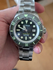 AUDAZ ABYSS DIVER 1000M DIVER WATCH High Beat Automatic 1000M Water Resistant - Picture 1 of 9