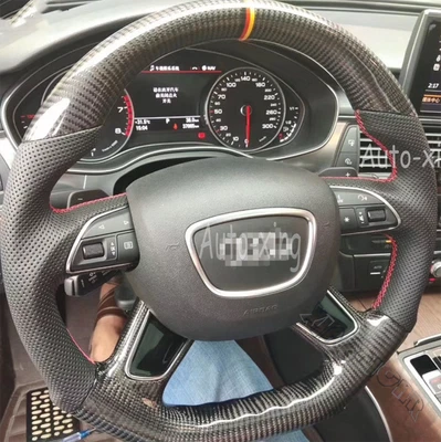 Sport Carbon Fiber Steering Wheel For Audi A3 A4A6 A7 A8 S8 S1 Q3 Q5 Q7 Q8 2013+ - Изображение 1 из 4
