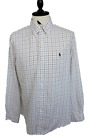Polo By Ralph Lauren Męska wielokolorowa koszula rekreacyjna w kratkę z długim rękawem rozmiar L